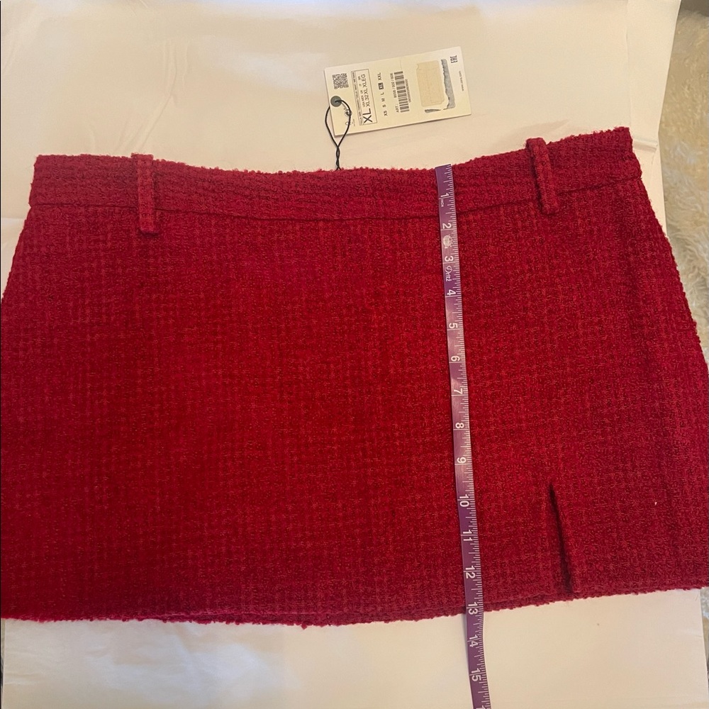 Zara Textured Mini Skirt - Picture 9 of 16